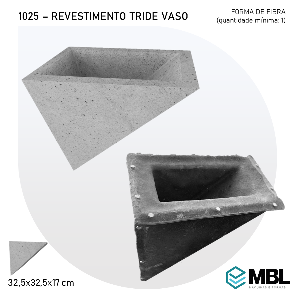 REVESTIMENTO VASO TRIDE  32,5X32,5X17 